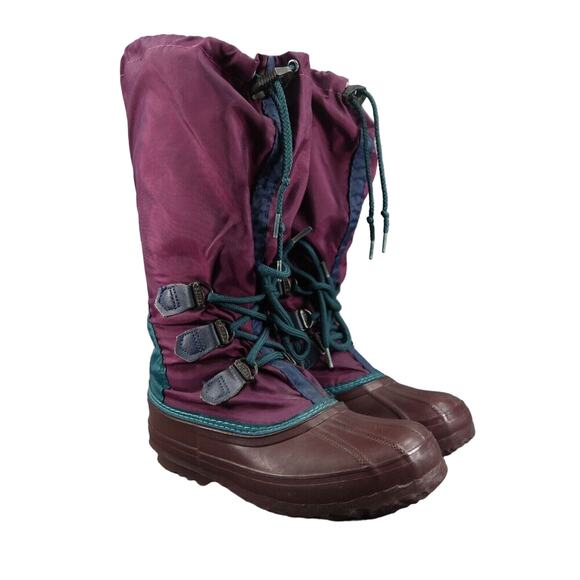 Sorel Boots Womens 6 Snow Winter Tall Retro Freestyle Waterproof Active Lace Up - Picture 1 of 16